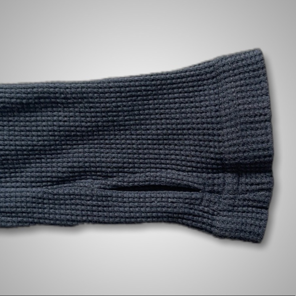 { Hard Tail } - Open Front Drape Thermal Cardigan - Picture 5 of 5
